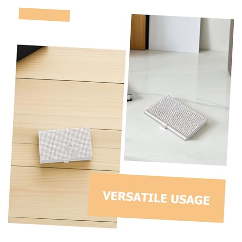 Operitacx 2 Stück Business Kartenhalter aus Aluminiumlegierung Robuster Metall Organizer mit Kratzfester Oberfläche Tragbare Visitenkartenbox für Büro Reisen und Professionelles Networking von Operitacx