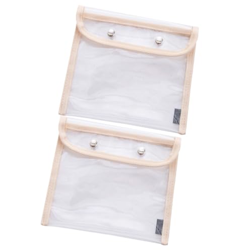 Operitacx 2 Stück Große PVC Federtasche Teiliges Kratzfestes Transparentes Stifteetui mit Großem Fassungsvermögen Vielseitiger Organizer für Schulbedarf und Make Up Pinsel Praktischer von Operitacx