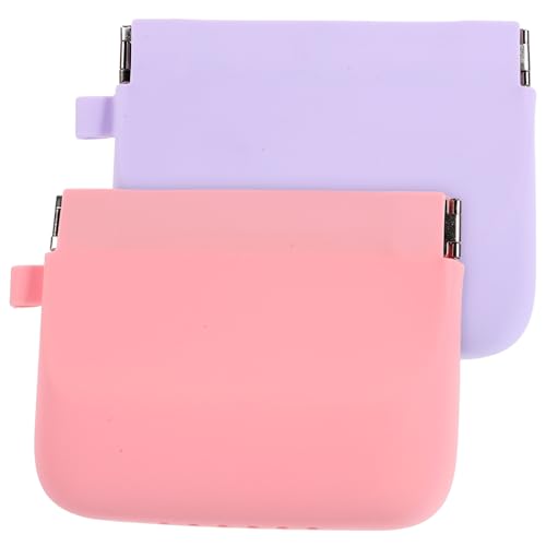 Operitacx 2stücke Kosmetiktasche Aus Silikon Tragbar Selbstschließend Für Lippenstift Und Make-up Robust Und Pflegeleicht Vielseitige Reiseaufbewahrung Für Damen von Operitacx