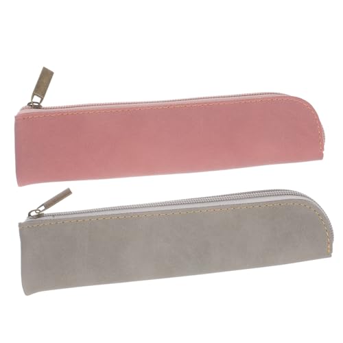Operitacx 2stücke Aesthetic Federmäppchen Aus Pu Süßes Tragbares Stiftemäppchen Für Stifte Bleistifte Und Make-up Pinsel Für Mädchen Und Bürobedarf von Operitacx