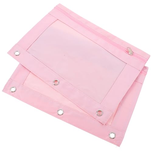 Operitacx 2 Stück Startbeutel Bleistifttasche Schreibwaren für Fall großes Federmäppchen Bürozubehör Federmäppchen 3 Ringe Nylon Bleistiftbeutel Binderbeutel Federmappe Bindetaschen PVC Rosa Operitacx 2 Stück Startbeutel Bleistifttasche Schreibwaren für Fall großes Federmäppchen Bürozubehör Federmäppchen 3 Ringe Nylon Bleistiftbeutel Binderbeutel Federmappe Bindetaschen PVC Rosa von Operitacx