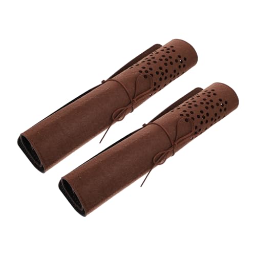 Operitacx 2 Stück Teiliges Künstler Pinselrolle mit Fächern Platzsparender Pinselhalter aus Filz Tragbare Malpinsel Tasche mit Klassischem Pflaumenblüten Muster für Reise und Aufbewahrung von Operitacx