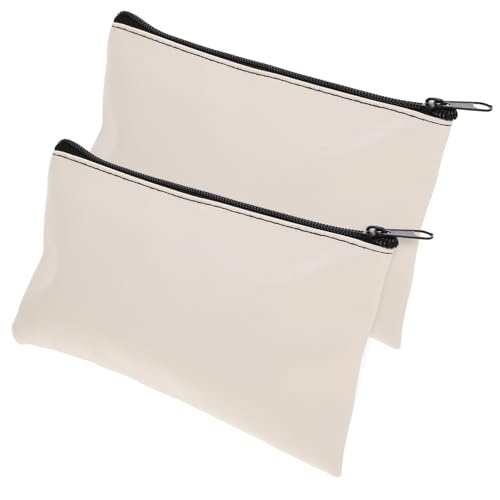 Operitacx 2 Stück Teiliges Pu leder Geldbeutel mit Reißverschluss Robuste Geldtasche zur Sicheren Aufbewahrung von Bargeld und Belegen Praktischer Geldorganizer für Alltag und Arbeit von Operitacx