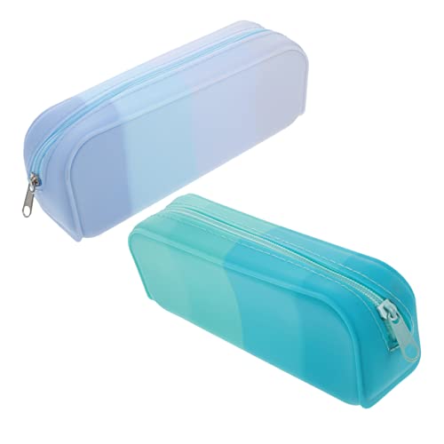 Operitacx 2stücke Federmäppchen Aus Silikon Ästhetische Stifttasche Süße Federtasche Kleines Federmäppchen Zum Aufbewahren Von Stiften Und Make-up-pinseln Tragbar Und Praktisch von Operitacx
