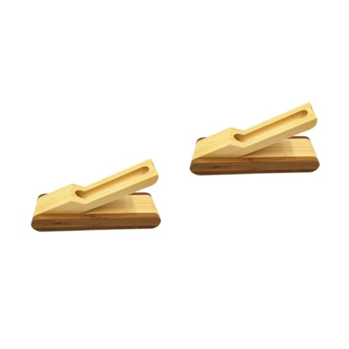 Operitacx 2 Stücke Box Bambus Stift Fall Bleistift Halter Holz von Operitacx