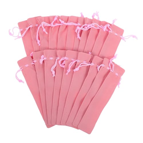 Operitacx 20 Stück Doppelseitiger Dicker Zeichenstiftbeutel mit Zugband Vielseitige Aufbewahrung für Schreibgeräte für Schule Büro und von Operitacx