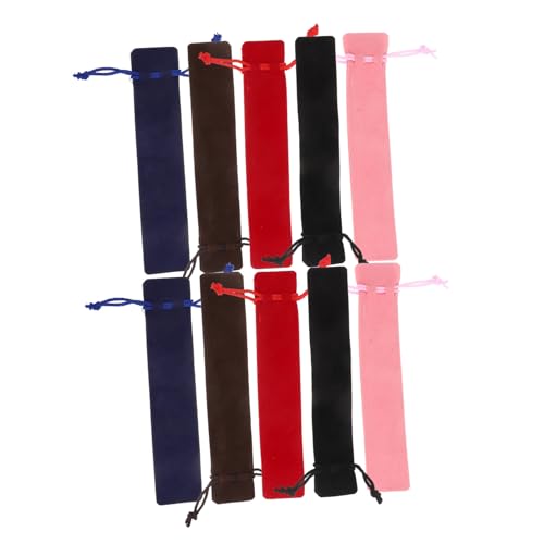 Operitacx 20 Stück Teiliges Samt Stiftetui mit Kordelzug Doppelseitig Gepolsterte Stifttasche für Kupferstifte Sichere Aufbewahrung für Schule Büro Studenten Lehrer und Geschenke von Operitacx