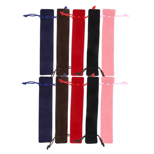 Operitacx 20 Stück Teiliges Samt-zugbeutel Stifttasche Doppelseitig Gepolstert Weicher Schutz für Stifte Kleine Federmappe für Schule Büro Studenten Tragbare Elegante Aufbewahrung von Operitacx