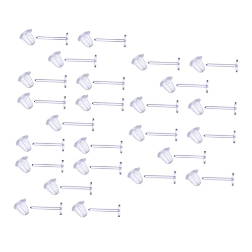 Operitacx 200 Stück Transparente Ohrstecker Ohrclips DIY Ohrring Zubehör Kunststoff Ohrstecker Leicht Stilvoll Umweltfreundlich Geeignet für Mädchen und Damen Schmuckherstellung von Operitacx
