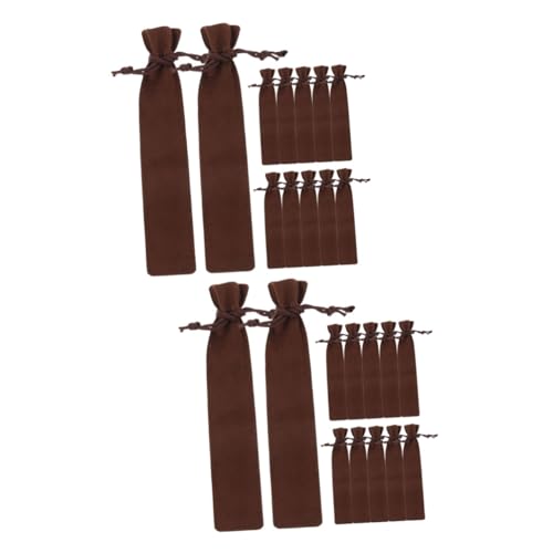 Operitacx 24 Stck. Kordelzug Stiftbeutel Kratzfeste Tragbare Organizer für Stifte und Schreibwaren Robuste und Stylische Aufbewahrung für Schüler und Bürobedarf von Operitacx