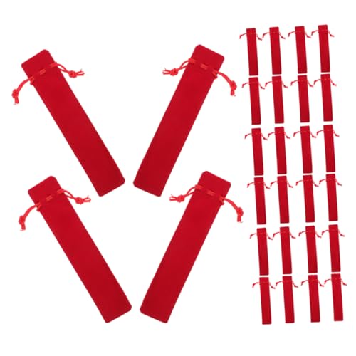 Operitacx 25 Stück Doppeltes Dickes Drawstring Etui für Stifte Bleistifte und Marker Organizer für Schule von Operitacx