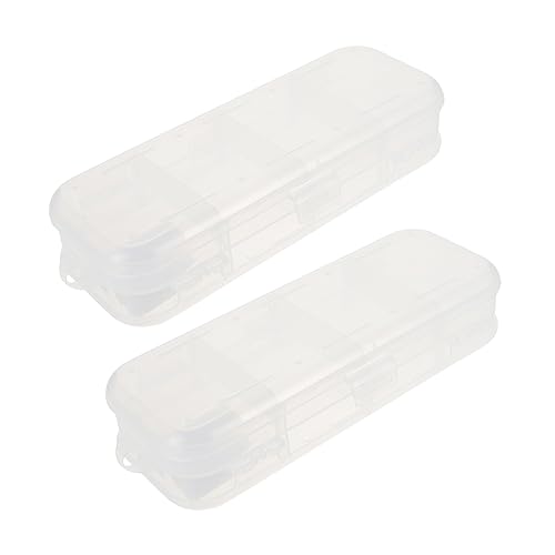 Operitacx 2 Stück Federmäppchen Mit Fächern Doppellagige Schreibwarenbox Stifte-aufbewahrung Kompakt Tragbar Stilvolles Fachdesign von Operitacx