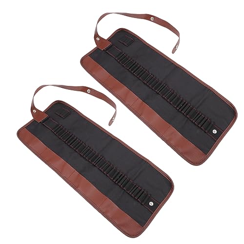 Operitacx 2stücke Federmäppchen Canvas Rollbarer Zeichnen Bleistift Aufbewahrungstasche Für Künstler Und Schüler Praktische Stifte Tasche Mit Speziellen Fächern Für Radiergummis Und von Operitacx