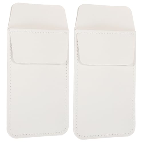 Operitacx 2 Stück Pu Leder Stifttasche Für Ärzte Und Krankenschwestern Praktische Stift Organizer in Weiß Große Speicherkapazität Tragbar Und Platzsparend Für Täglichen Gebrauch von Operitacx