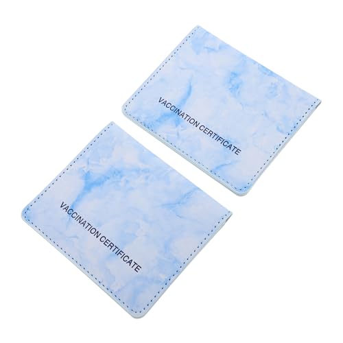 Operitacx 2stücke Praktische Ausweishüllen Pu- Kartenetui Für Reisepass Id-Karten Und Kreditkarten Mit Stilvollem Marmor-Design Leicht Und Langlebig von Operitacx