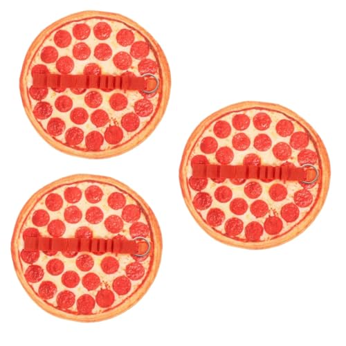 Operitacx 3 Stück Aufrollbares Pizza Federmäppchen Canvas Großes Fassungsvermögen Stifteetui mit Fächern Praktisch Leicht Tragbar für Schule Büro Kreatives von Operitacx