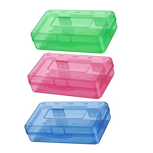 Operitacx Multifunktionaler Schreibwarenhalter 3-teiliges Bleistift-aufbewahrungsboxen Aus Kunststoff Skizzen-Organisation für Jungen und Mädchen Schüler von Operitacx