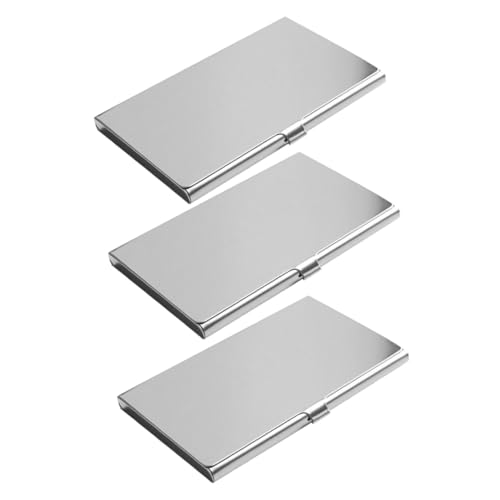 Operitacx 3 Stück Teiliges Visitenkartenetui Schlank Leicht Business Name Card Case Modern für Meetings Konferenzen mit Elegantem Design Einfach Tragbar von Operitacx