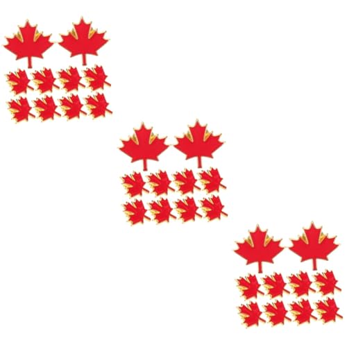 Operitacx 30 Stck. Teiliges Metall Broschen Ahornblattform Langlebige Kleidung Dekoration Eleganter Herbst Schmuck für Jacken Schals Taschen Vielseitige Anstecknadeln für Damen und Herren von Operitacx