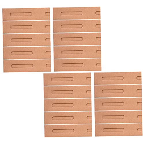 Operitacx 30 Stück Teiliges Kraftpapier Stiftetui Faltbarer Stiftehalter aus Robustem Papier für Bürobedarf und Umweltfreundliche Stiftverpackung von Operitacx