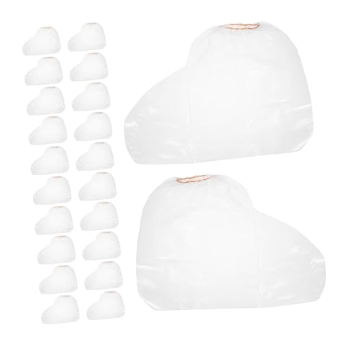 Operitacx 30 Stück wasserdichte Kurze Schuhüberzieher aus Klarem Kunststoff rutschfeste Regen-schutzschuhe für Damen und Herren Elastisch Leicht für Outdoor Sneaker High Heels Haushalt von Operitacx