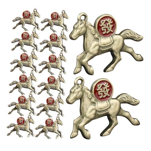 Operitacx 30stücke Handy-schlüsselanhänger Anhänger Zum Jahr Des Pferdes Tierzeichen Anhänger Aus Legierung Für Damen Vintage Pferdeaccessoires Diy Pferdetier Schmuck von Operitacx
