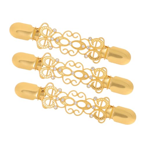 Operitacx 3Stücke Teiliges Pullover Clips für Dekorative Strickjacken und Schal Clips Einfach zu Befestigen für Formelle Anlässe und Stilvolle Outfits von Operitacx