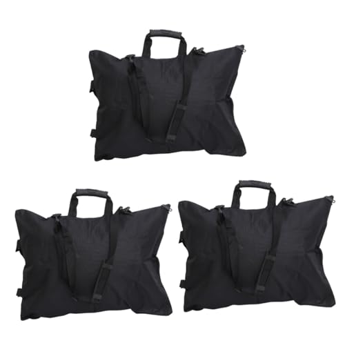 Operitacx 3st Canvas-Tasche Portfolio-Tragetasche Schwarz Canvas-Rucksack Kunsttaschen Für Zubehör Malkarton Zeichenbrett Tasche Kunst-Portfolio-Tasche Maltasche Alle A3 Kunstwerk Papier von Operitacx