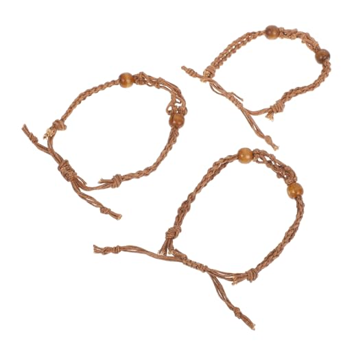Operitacx 3stücke Verstellbare Kristallarmbandhalter Handgewebtes Netzartiges Armband Mit Natürlichem Holzperlen Für Schmuckherstellung Und Charms Kreative Designs von Operitacx