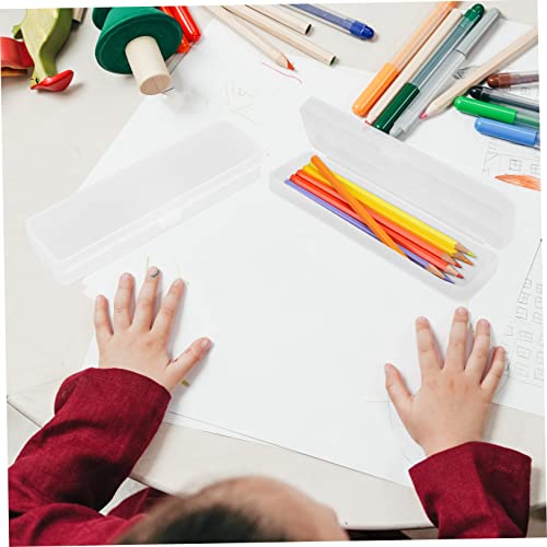 Operitacx 4 Sätze Kleine Halbdurchsichtige Kunststoff Stiftebox Teiliges Robuste Aufbewahrungsbox Mit Großem Fassungsvermögen Für Büro Schule Und Zuhause Praktische Und 5 Stück * 4 von Operitacx