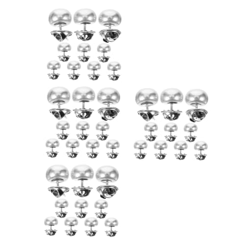 Operitacx 4 Sätze Perlen Pins Für Nahtlose Kleidungsknöpfe Dekorative Hemdknöpfe Vielseitig Für Mehr Stilvolle Für Manschetten 10 Stück * 4 von Operitacx