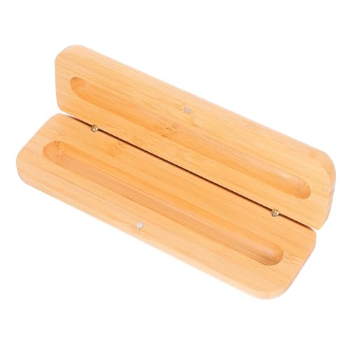 Operitacx 4 Stck. Bambus Stifteetui Einzelschreibgerät Strukturierter Schülerschreibkasten Robuste Geschenkverpackung Holzbox Organisierter Schreibtisch von Operitacx
