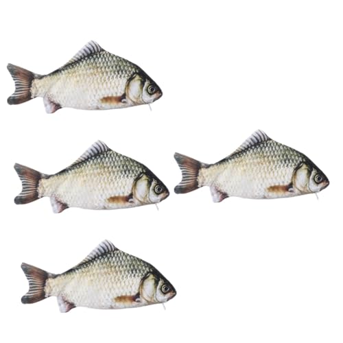 Operitacx 4 Stück Simulierter Fisch Stiftbeutel Schreibwaren Organizer Großes Fassungsvermögen Bleistiftbeutel Stift Aufbewahrungsbeutel Bleistiftbeutel Fischform Federmäppchen von Operitacx