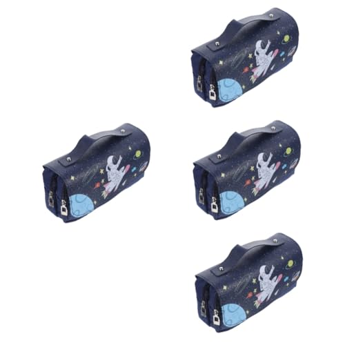 Operitacx 4 Stück Tasche Bleistift Kosmetik Organisation Multi Schule Tragbar Groß Klares Federmäppchen Fall Tragen Federmäppchen Für Den Haushalt Lagerzubehör Oxford-Stoff von Operitacx