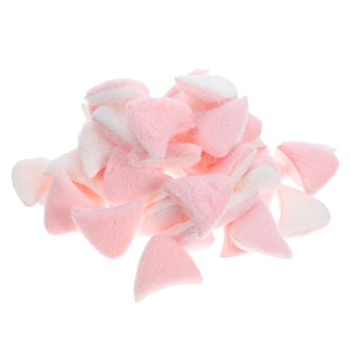 Operitacx 40 Stück Teiliges DIY Katzenohren Haarclip Niedliche Ohr Dekorationen in Rosa für Haarschmuck Bastelarbeiten Geeignet für Haarklammern Haarbänder und Kreative Handarbeiten von Operitacx