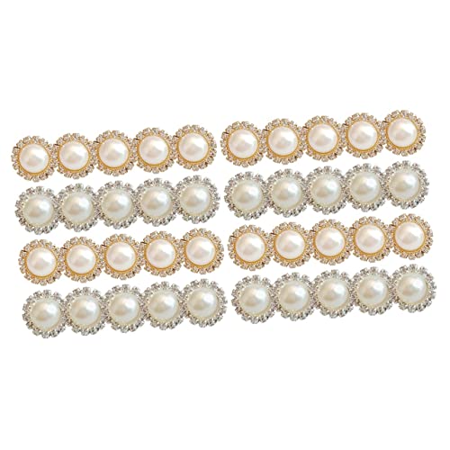 Operitacx 40stücke Teiliges Perlen Und Strass Für Haarschmuck Und Ohrringe Und Vielseitig Für Hochzeiten Und Kreative Bastelprojekte von Operitacx