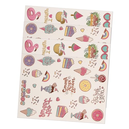 Operitacx 4blätter Hawaii Style Tattoos Aufkleber Wasserdichte Temporäre Körper Tattoos Für Hauttypen Teiliges Für Kreative Dekoration Und -projekte Für Partys Und Feierlichkeiten von Operitacx