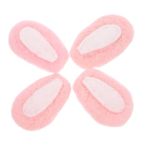 Operitacx 4stücke Hasenohren Aus Wollfilz Süßes Diy-zubehör Zum Basteln Von Schmuckdekorationen Material Für Haarbänder Und Kreativprojekte von Operitacx