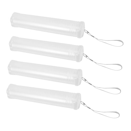 Operitacx 4stücke Transparenter Stiftehalter Aus Kunststoff Teleskop-Design Mit Einstellbarer Durchmesser Zum Aufbewahren Von Stiften Und Pinseln Für Schüler Künstler Und Mobile Nutzung von Operitacx