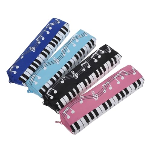 Operitacx 5 Sätze Mäppchen Studenten Schmucklos Pencil Case Nettes Bleistiftkoffer Bleistiftbeutel Für Mädchen Bleistiftbeutel Mädchen Musiknoten-stifttasche Oxford-Stoff 4 Stücke * 5 von Operitacx