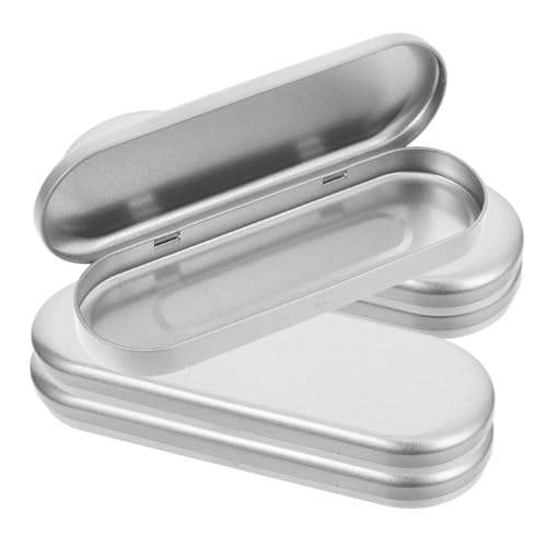 Operitacx 5 Stück Leeres Federmäppchen Aus Metall Bleistiftbehälter Mini-stifthalter Bleistift-Organizer Stiftspeicher Bleistift-Boxen Kleiner Stifthalter Kinderstiftkoffer Weißblech Silber Operitacx 5 Stück Leeres Federmäppchen Aus Metall Bleistiftbehälter Mini-stifthalter Bleistift-Organizer Stiftspeicher Bleistift-Boxen Kleiner Stifthalter Kinderstiftkoffer Weißblech Silber von Operitacx