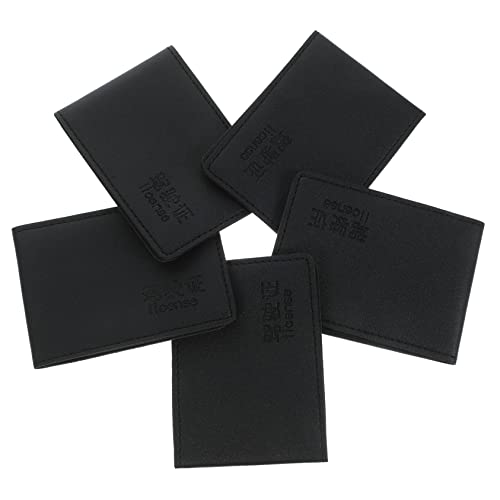 Operitacx 5 Stück PU Leder Führerscheinhalter Teiliges Kreditkarten und Ausweishülle mit Großer Kapazität Schlankes Design Langlebig für Damen und als von Operitacx