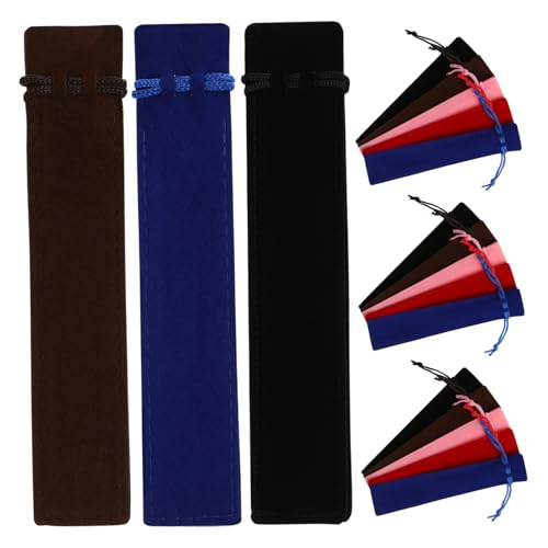 Operitacx 50 Stück Fleece -Stiftbeutel Etui für Stifthalter Aufbewahrungsbox für Stifte tragbares federmäppchen Stifthaltertasche small Pencil case Bleistifthalter für Flanell von Operitacx