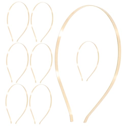 Operitacx 50 Stück Stirnbandzubehör dünne Haarreifen schmucklos Männer leerer Haarreifen haarschmuck Haarband haarreifen selber machen Metallreifen für Bastelarbeiten Rostfreier Stahl Golden von Operitacx