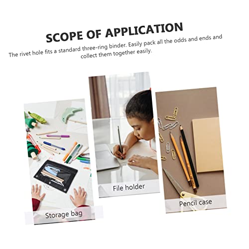 Operitacx 6 Stück Dokumenten und Federmäppchen Oxford mit Sichtfenster Großer Kapazität Transparenter Reißverschluss Tasche für Büro Schule und Reise Multifunktional und Leicht zu Tragen von Operitacx