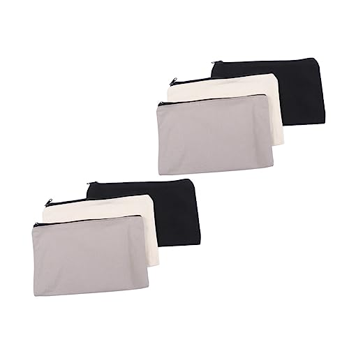 Operitacx 6 Stück Feder mäppchen mit Reiß Verschluss aus Make-up-Taschen aus Segeltuch in großen Mengen Federmäppchen aus Segeltuch aufbewahrungssack Storage Pockets Kosmetikhalter Operitacx 6 Stück Feder mäppchen mit Reiß Verschluss aus Make-up-Taschen aus Segeltuch in großen Mengen Federmäppchen aus Segeltuch aufbewahrungssack Storage Pockets Kosmetikhalter von Operitacx