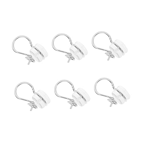 Operitacx 6 Stück Teiliges Set Ohrclips Ohrloch Weiche Silikonbasis für Diy Ohrringe Hautfreundlich Tragbar Perlenhalter für Damen Piercing von Operitacx
