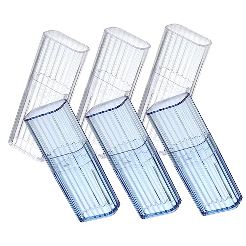 Operitacx 6 Stück Tragbare Wattestäbchen Box Teiliges Transparente Aufbewahrungslösungen für Reisen Wiederverwendbar Langlebig und Geruchlos zur Aufbewahrung von Wattestäbchen Zahnseide und von Operitacx