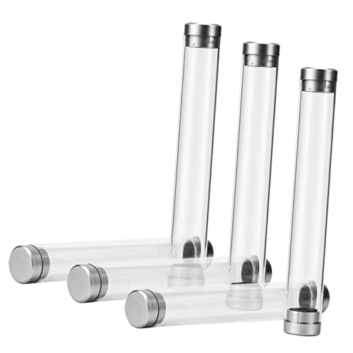 Operitacx 6 Stück Transparente Stiftboxen aus Acryl Klare Kompakte Aufbewahrungsboxen für Kugelschreiber und Bleistifte Schlanke Geschenkverpackung für Schule Büro und Unterwegs von Operitacx