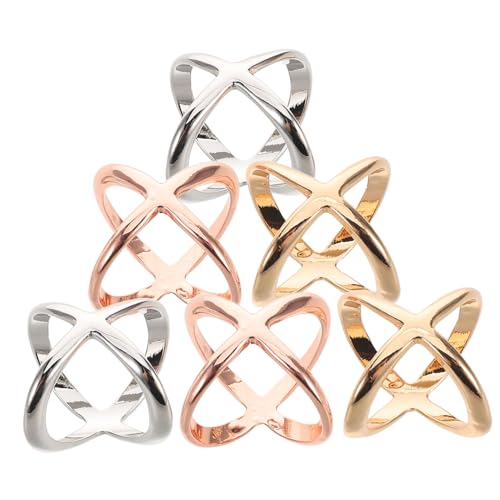 Operitacx 6stücke X-förmige Schalclips Für Damen Seidenschalschnalle Schalclips Schal-schiebeschnallenring von Operitacx